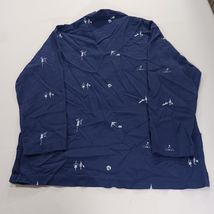 Vintage David Dart Sport N6B609 Women's Medium Blue Front Button Jacket Blouse image 2