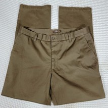 Dockers D2 Mens Pants Size 36x32 Brown Casual Workwear Flat Front - $9.31