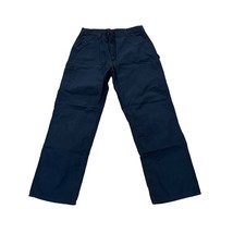 Carhartt Men&#39;s Loose Original Fit B151 Navy 38x34 Cotton Work Pants - £23.48 GBP