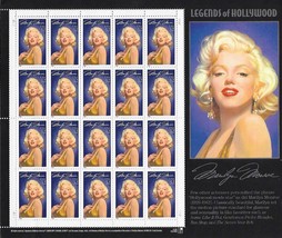 US Marilyn Monroe Legends of Hollywood 32c Stamp 20 per Sheet Scott #2967 - £12.38 GBP