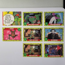 TMNT Teenage Mutant Ninja Turtles Cards Lot of 8 1989 Topps Trading Vintage - £6.29 GBP
