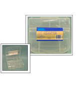 9 Compartment Storage Container Tray CLEAR PLASTIC Organizer CASE craft ... - $29.92 CAD