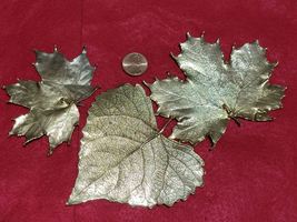 Gold Plated Leaves C.1980 - $30.00