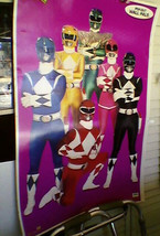 Power Rangers Poster Print Lithograph POP-Out Wall Pals Limited Edition - £55.03 GBP