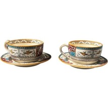 Antique B G  &amp; W Late Mayers Kioto 1886 Aesthetic Movement 2 Cups &amp; Saucers - £25.57 GBP