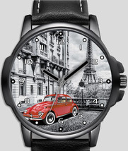 With Love From Paris Retro Stylish Art  Unique Trendy Wrist Watch UK FAST - £42.71 GBP