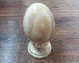 Solid Marble Onyx Polished Egg, Armenian Onyx, Easter Egg, Decorative Egg - £70.00 GBP