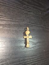 Vintage Primitive Tribal Hand Made Brass Women Figurine Pendant - $23.87 CAD