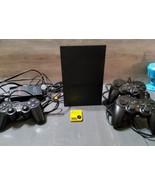 Sony PlayStation 2 Slim Charcoal SCH-75001 Working 3 Controllers 8MB Mem... - $153.94