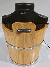Oster Ice Cream Shop 4-Qt Wooden Bucket Ice Cream Maker Machine  - $912.04 MXN