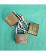 Brinks Solid Brass Body Padlock High Security VGUC 1.5&quot; Lot Of 3 Locks 1... - €10,98 EUR