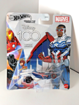 Hot Wheels Disney 100 Captain America Marvel Character Cars HNP45  - SEALED! - £9.69 GBP