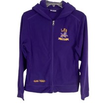 Pro Edge Girls Youth Jacket Size 14/16 Purple Fleece Long Sleeve LSU Geaux Tiger - £14.81 GBP