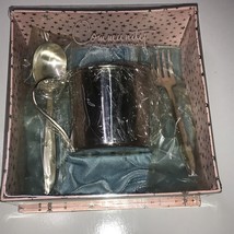Vintage Community The Finest Silverplate Childs Spoon Fork Cup/ Mug New In Box - $21.49
