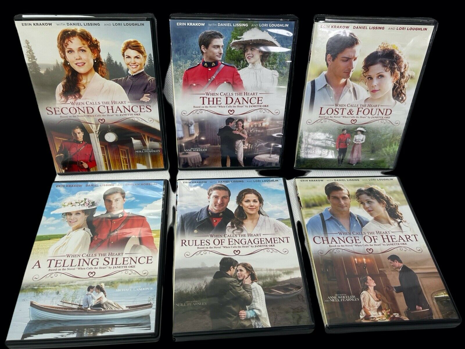 Primary image for When Calls the Heart MOVIE 1, 2, 4, 5, 6, and  A Telling Silence DVDs in Case