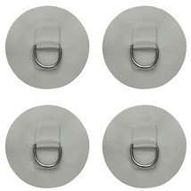 4 X Stainless Steel D-Ring Pad/Patch For Pvc Inflatable Boat Raft Dinghy Kayak - £19.22 GBP