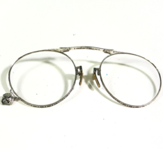 Vintage American Optical Prince Nez Eyeglasses Silver 12K GF Collapsible Folds - £73.69 GBP