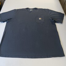 Carhartt K87 BLS Loose Fit Men's Blue Cotton Short Sleeve T-Shirt Size 2XL Tall  image 13