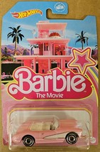 2023 Hot Wheels Barbie The Movie 1956 Corvette Pink  New - £6.63 GBP