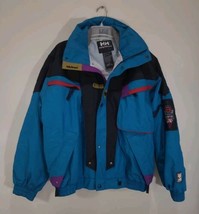 Vintage Helly Hansen Equipe Ski Jacket Men&#39;s Size Large L Coat - £45.52 GBP