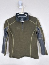 Kuhl Boys Size M Green 1/4 Zip Fleece Pull Over Jacket - £7.13 GBP