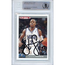 Steve Francis Orlando Magic Auto 2004 Topps Total On-Card Autograph Beck... - $89.07