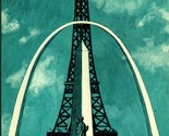 Comparative Height Of Gateway Arch Post Card John Hinde Vtg Chrome Postc... - $2.92