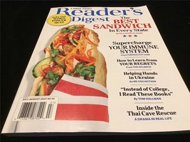 Reader&#39;s Digest Magazine July/Aug 2022 L/Print The Best Sandwich in Every State - £8.04 GBP
