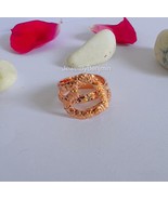 Minimalist Copper Heart Ring Heart knot. - $847.97 MXN