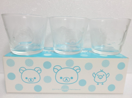 Rilakkuma Glass cup 3 pieces Joshin Made in Japan - £30.60 GBP