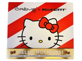 C S The Creme Shop Hello Holidays Spa Gift Set! Includes Silk Sleep Mask, Headba - £44.22 GBP