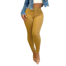 Mustard Jeggings Womens Size Large High Rise Stretch - $17.81