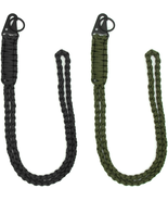 2 Pieces Heavy Duty Paracord Lanyard Braided 550 Necklace Keychains Whis... - $18.28 CAD