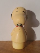 Snoopy Vintage 1958 Little People Type 1.5” Peanuts Hard Plastic Peg Base Toy - £10.89 GBP