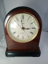 Stiffel Two Toned Piano Finish Mantel Clock Read Info - $20.99