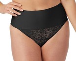Maidenform Tame Your Tummy Lace Thong Underwear Women’s Medium Black DM0049 - £12.00 GBP