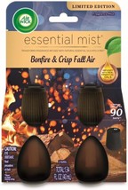 Air Wick Essential Mist  Twin Refill Bonfire &amp; Crisp Fall Air, 2 Refills - £24.04 GBP