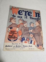 We&#39;re In &quot;to see it through&quot; Soldiers&#39; and Sailors&#39; Woolen Fund - £23.43 GBP