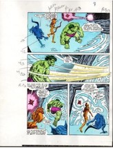 Original 1985 Incredible Hulk 309 color guide art page 8: Marvel Comics, Buscema - £66.46 GBP
