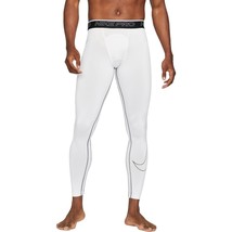 Nike Mens Nike Pro Dri-FIT Athletic Tights DD1913-100 White Black Size S... - $75.00