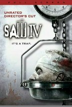 Saw IV (DVD, 2008, Full Screen - Unrated Directors Cut) - £6.30 GBP
