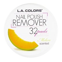 L.A. Colors Nail Polish Remover Pads - 32 Count - Acetone Free - *MELON* - $1.75