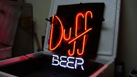 DUFF BEER Brewery Neon Light Man Cave Man Room Decor Home Wall Neon Sign... - £110.76 GBP