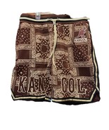 NEW Kangol Men&#39;s Paisley Embroidered Logo Fleece Sweatshort Shorts Brown... - €24,91 EUR