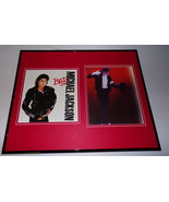 Michael Jackson Framed 16x20 Photo &amp; Bad Cover Display - £62.31 GBP