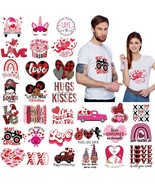 30 Pcs Valentine&#39;S Day Iron On Transfers Cute Hearts Patches Decals Appl... - £20.47 GBP