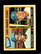 1965 Topps #453 Willie CRAWFORD/JOHN Werhas Vg (Rc) Dodgers Rookies *X52390 - £6.36 GBP