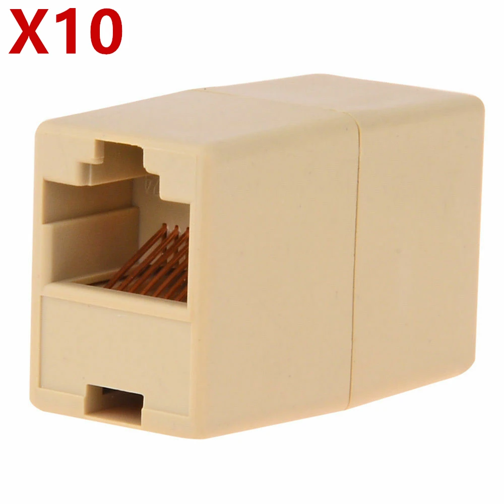 Wholesale 10 Pieces RJ45 Female Network Ethernet LAN Connector Adapter C... - $3,005.64 MXN