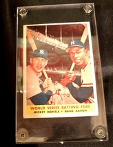 World Series batting foes # 418 Mickey Mantle, Hank Aaron AA 19-BTC4002 Vintage  - £232.80 GBP