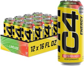 C4 Original On the Go Carbonated Explosive Energy Drink Cherry Limeade 12 Pack - £31.89 GBP